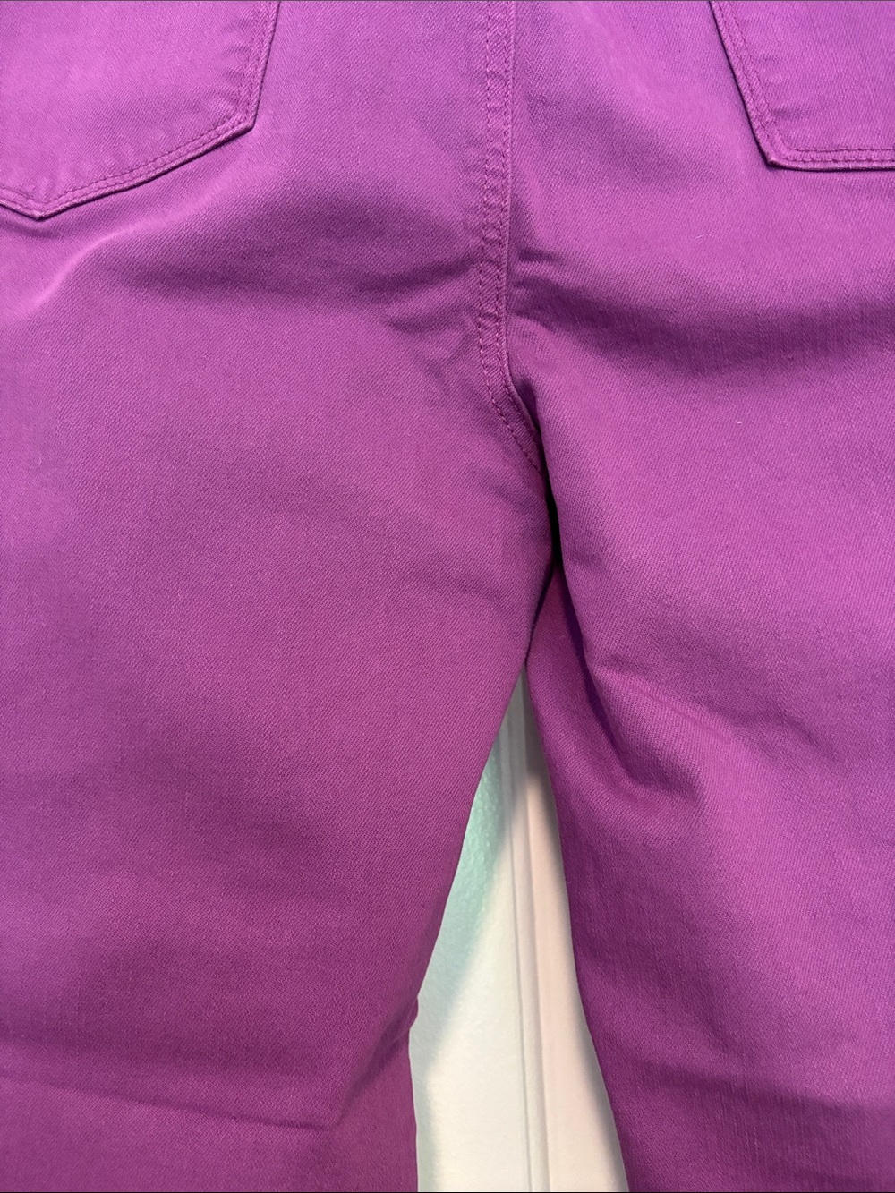 Chico's Magenta Cropped High-Rise Crop Jeans - Picture 8 of 10